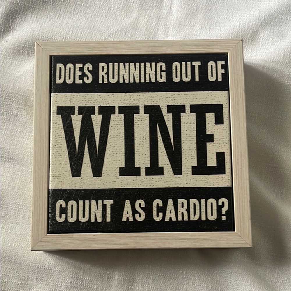 Humorous Black and White Wall Sign